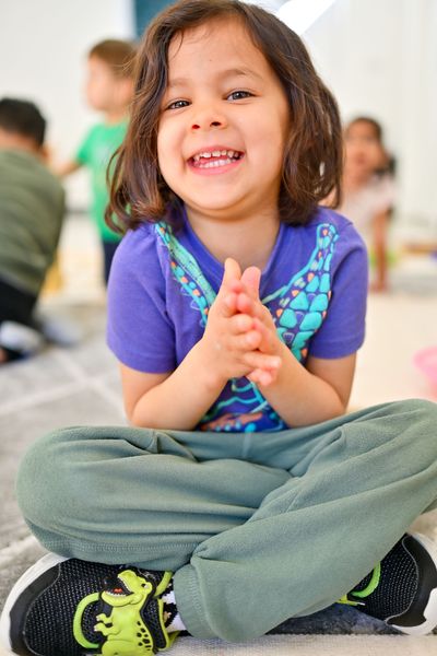 Happy child at Milestones Montessori