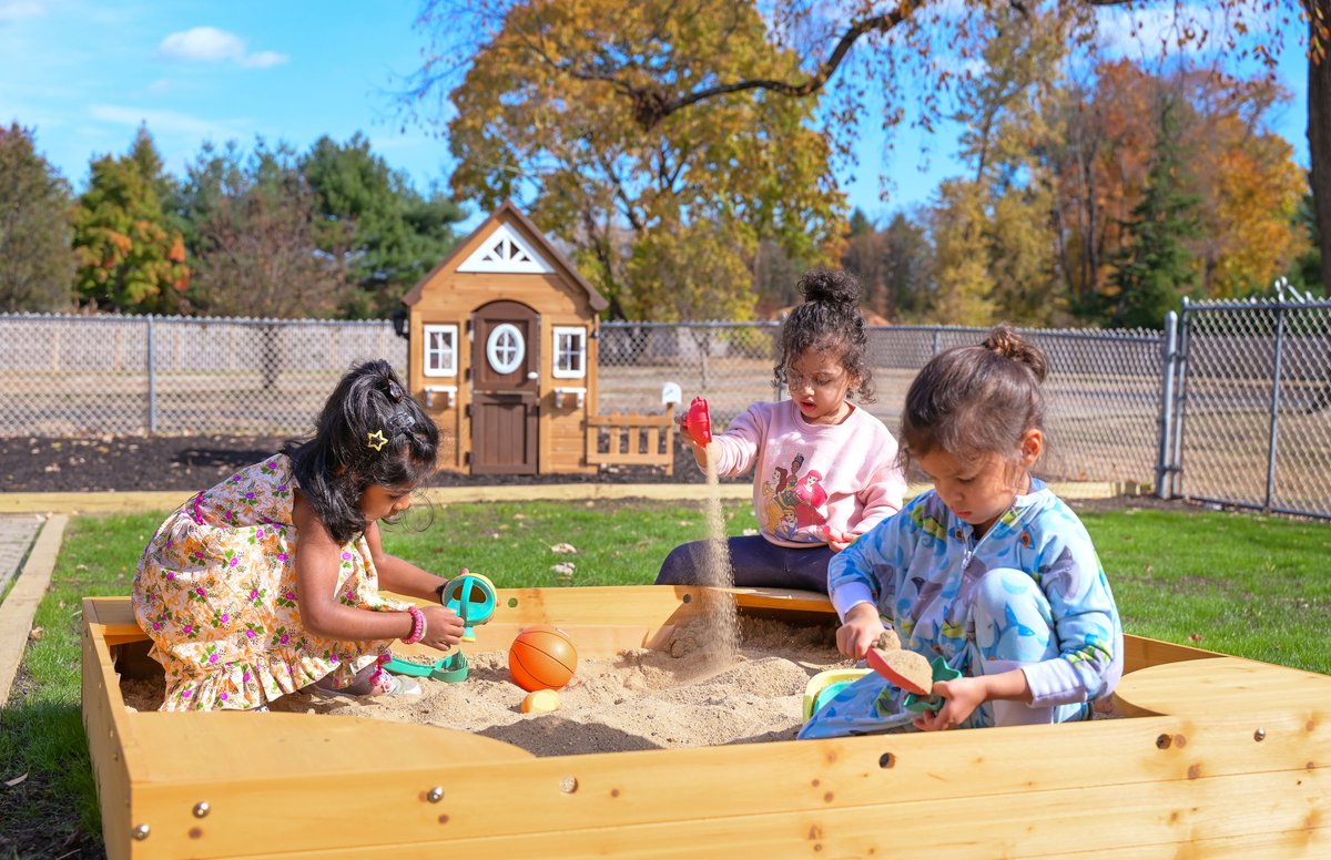 Child deeply focused during independent Montessori work time
