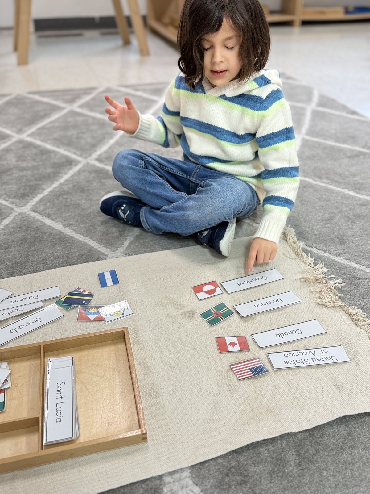 Child engaged in expressive art and creative learning